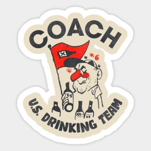 Coach U.S. Drinking Team Sticker